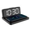 two in one wireless clock with phone charger power