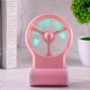 rechargeable mini fan with flash words